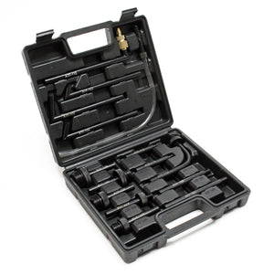 Riempitore d’olio di 7 litri con pompa ad azionamento manuale e 15 adattatori per veicoli diversi