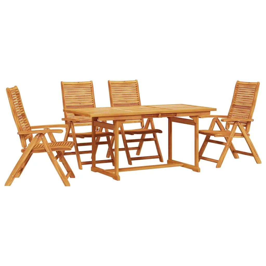 Set da Pranzo per Giardino 5 pcs Marrone 3375720