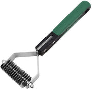 Ferramenta per la cura degli animali - Rasoio per gatti e cani - Acciaio inossidabile - Strumento per la rimozione delle matasse - Verde - Rasoio per cani