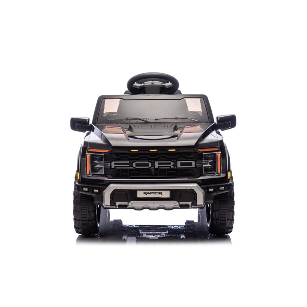 Macchina Elettrica per Bambini Ford Raptor 12V con Telecomando Bluetooth Luci LED e Tappetini Inclusi Nero