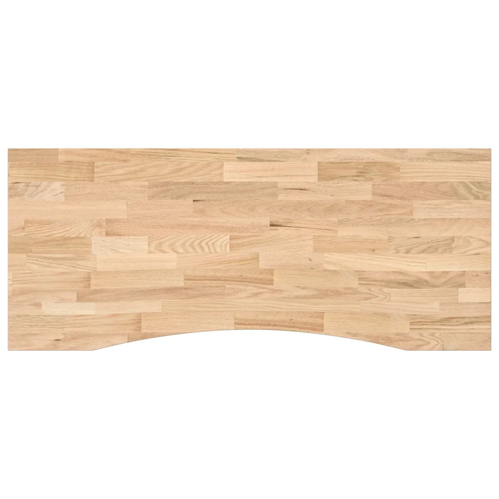 Piano Scrivania 120x50x2,5 cm Rovere Massello Non Trattato