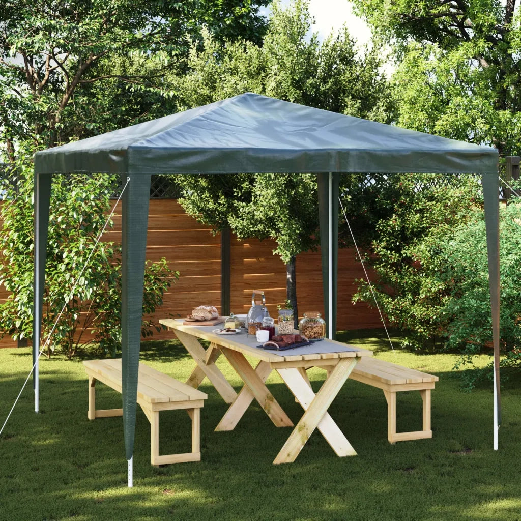 Gazebo Professionale 2,5x2,5 m Verde 90 g/mÂ²