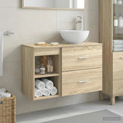 Set di mobili per il bagno 2 pcs Rovere Sonoma 3403866
