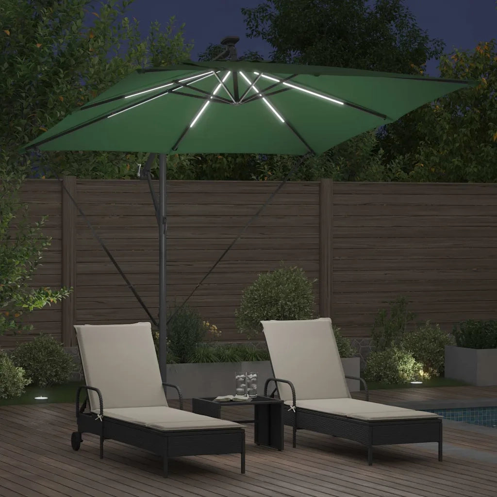 Ombrellone Verde 249 x 249 x 250 cm Poliestere e Alluminio 42003400