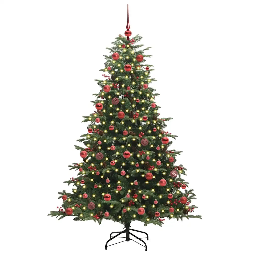 Albero di Natale Artificiale-Albero Natalizio con 300 LED Verde 180 cm 808393