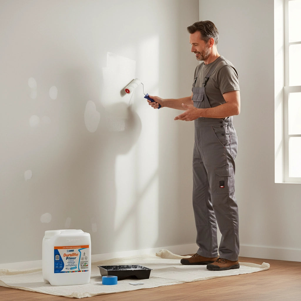 Dursilite primer fissativo base acqua trasparente per muri interni *** formato 4 lt, confezione 1