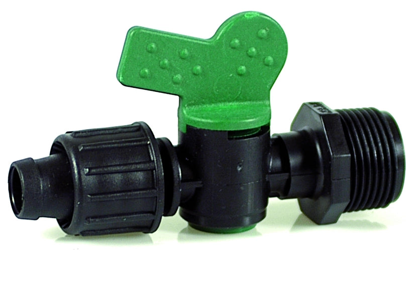 RACCORDO PER TUBO TAPE VALVOLA FILETTO MASCHIO  mm. 16x3/4 50.00 pz
