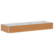 Fioriere | Cassetta per fiori | Letto rialzato da giardino 290 x 100 x 36 cm Acciaio zincato