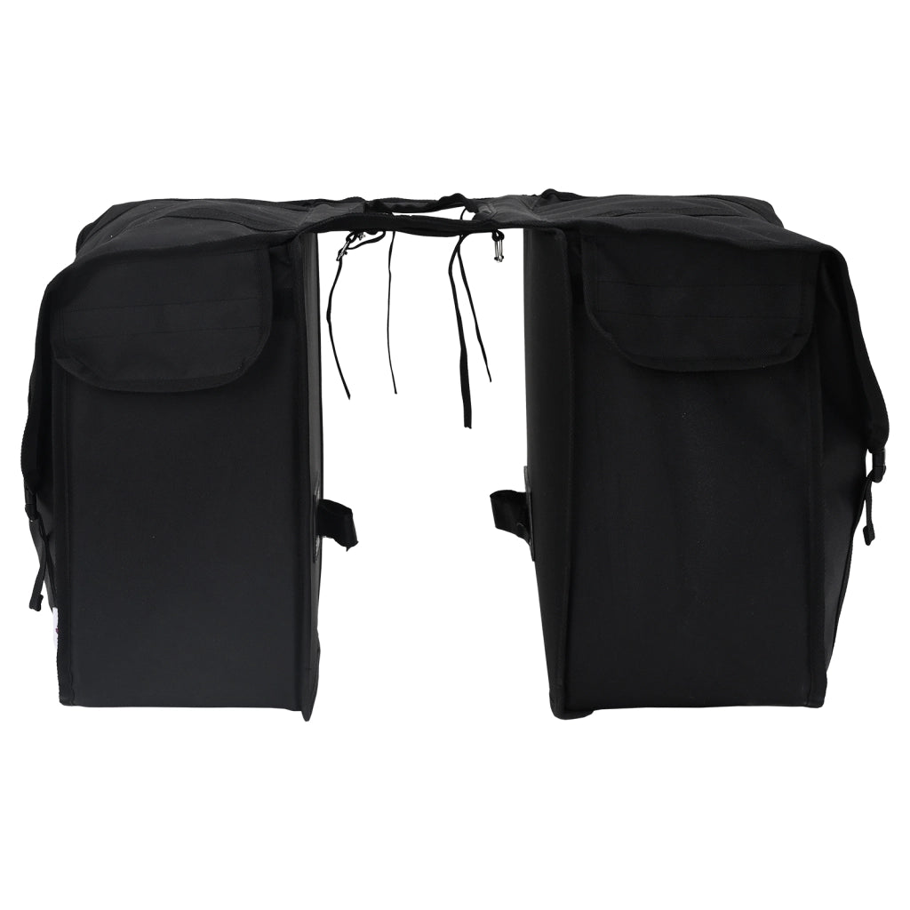 Borsa da pannier doppia per biciclette 48 L Nera