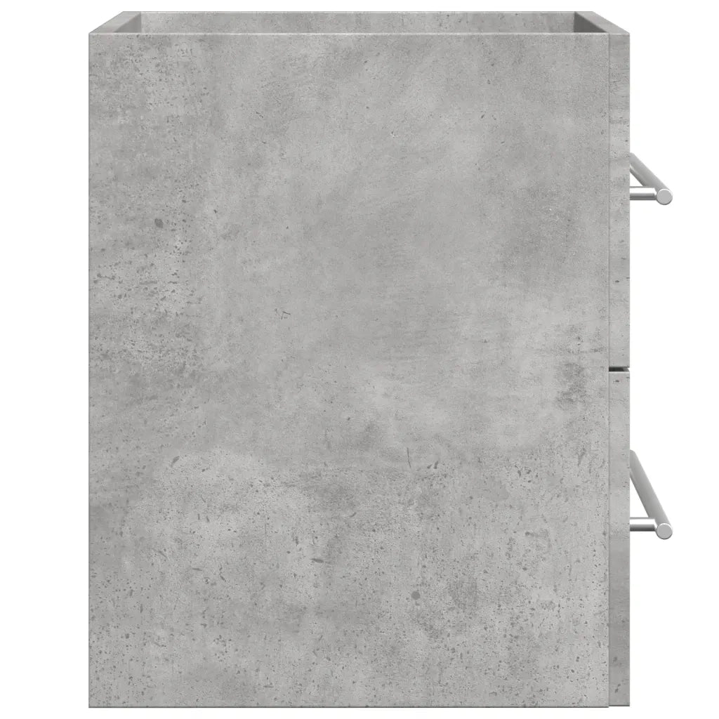 Mobiletto lavabo da bagno a parete dal design contemporaneo 60 x 38,5 x 48 cm legno composito grigio cemento 02_0050808