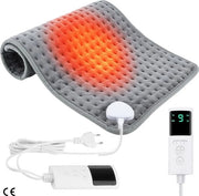 Pompa di Calore Elettrica per Spalle, Schiena, Piedi, Collo e Dorsale - 30 x 60 cm con 9 Impostazioni di Temperatura e Contatore di Tempo - Lavabile e Display Digitale