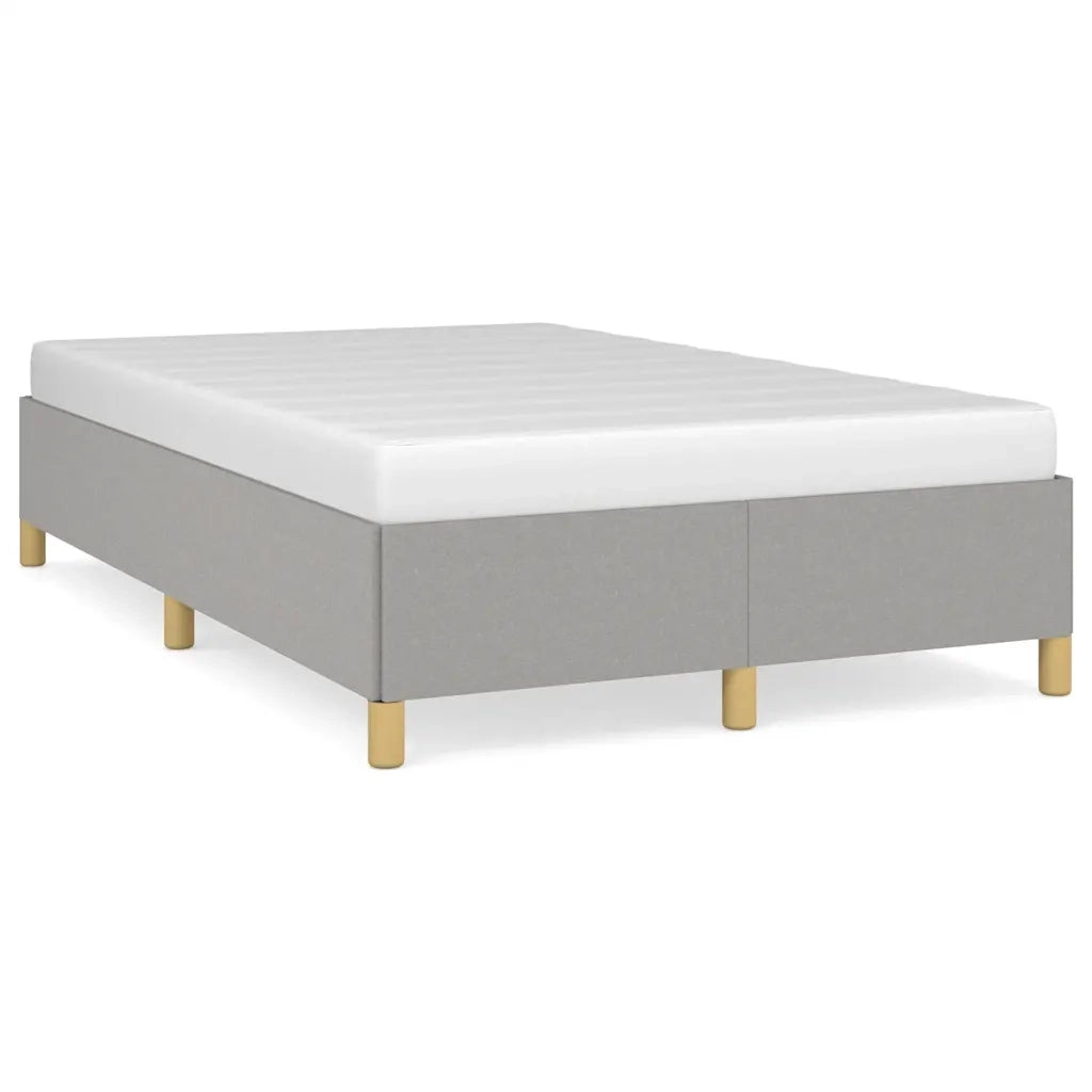 Giroletto senza Materasso Grigio Chiaro 120x190 cm in Tessuto