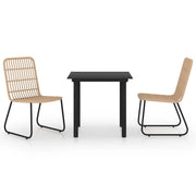 Set da pranzo mobili da giardino mobili da esterno 3 pezzi in resina intrecciata e vetro 02_0014222