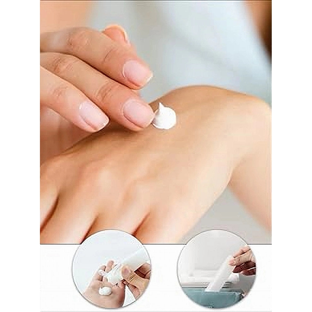 Trade Shop - Set 4pz Bottiglie Da Viaggio Ricaricabili Trasparente 30ml Shampoo Lozioni 79410 -