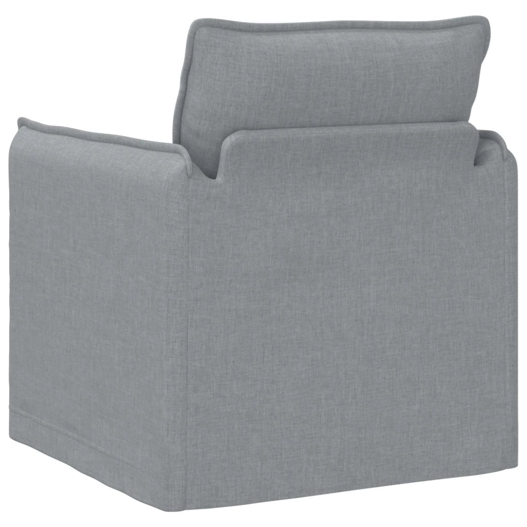 Divano Grigio chiaro 195 x 82 x 85 cm Tessuto