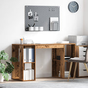 Scrivania Marrone Legno Vecchio Legno Massello di Recupero Standard