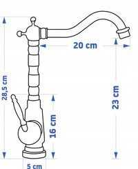 Rubinetto Da Lavabo Rea Bona Brush Copper High