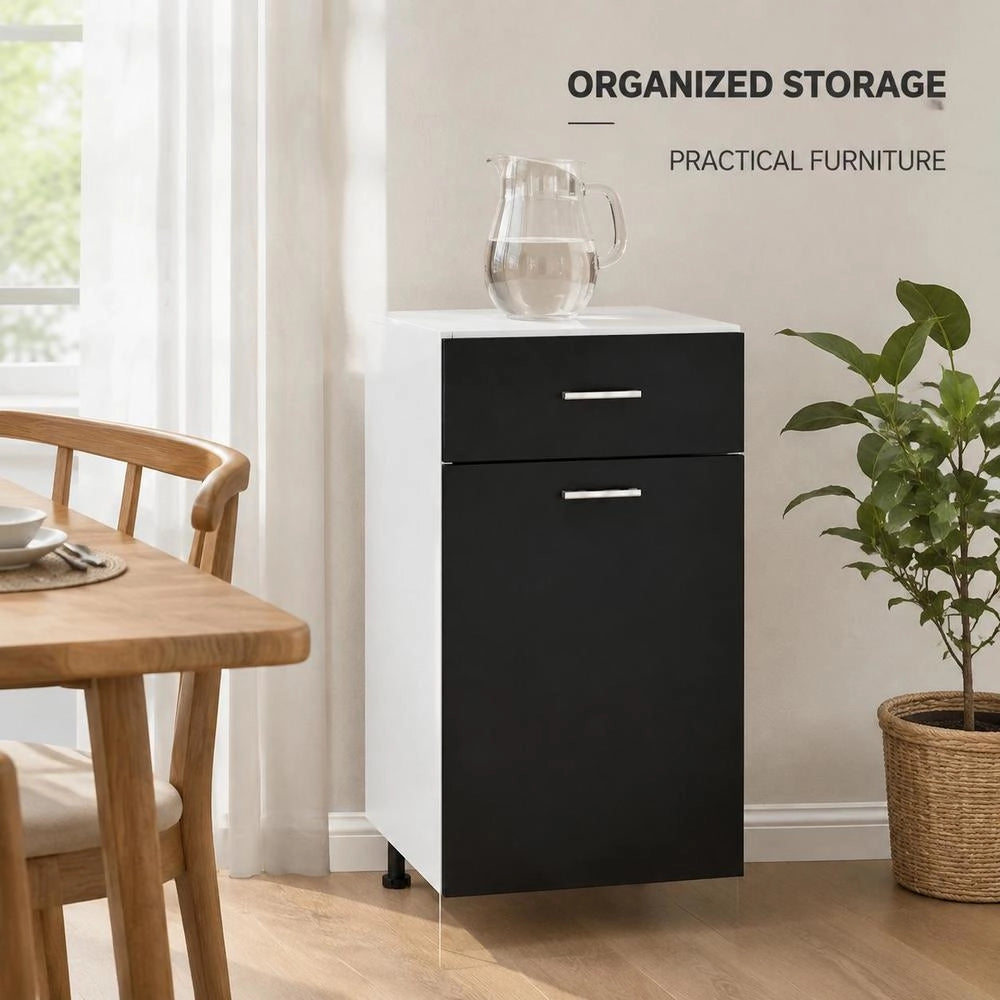 Drawer Unit Lyon Black 40x46x81.5 Cm Wood-based Material