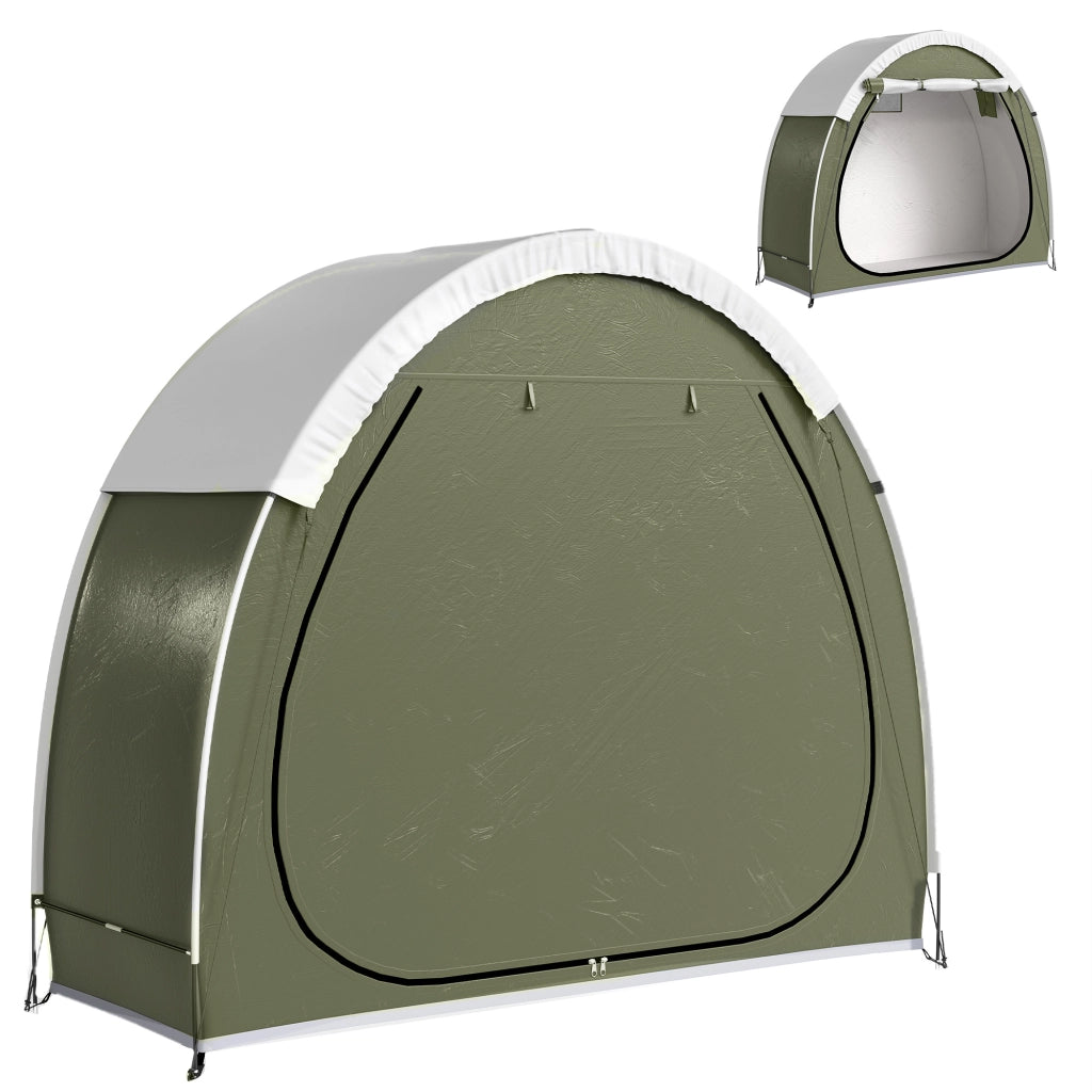 Garage per Biciclette ¨C zephmum ¨C Verde 200x80x170 cm