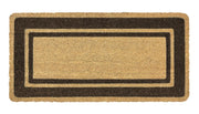  Zerbino Ingresso  In Cocco Naturale Misura XXL Grande Rettangolare 100 x 50 Cm Tappeto Asciugapassi Tappetino Antiscivolo Interno Esterno Porta Entrata Raschiafango - Marrone