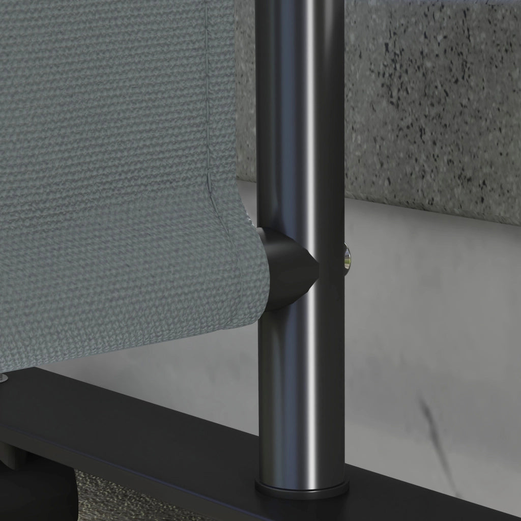 Paravento da esterno per giardino, terrazza e balcone con ruote ¨C zephmum ¨C grigio 183x30x181 cm