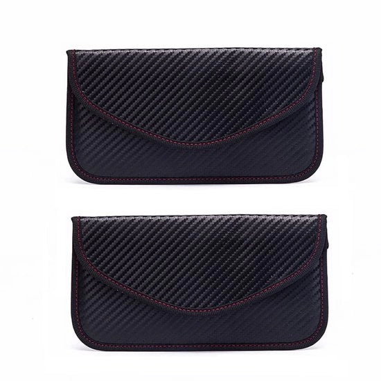 Antidiefstal per chiavi per auto - Borsa per chiavi con cerniera - Tasca per chiavi - Blocco segnale RFID - 2 pezzi - Grilletto a gancio in acciaio inossidabile