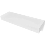Scaffale di design da parete con cassetti 2 pezzi bianco 80 cm 2702267