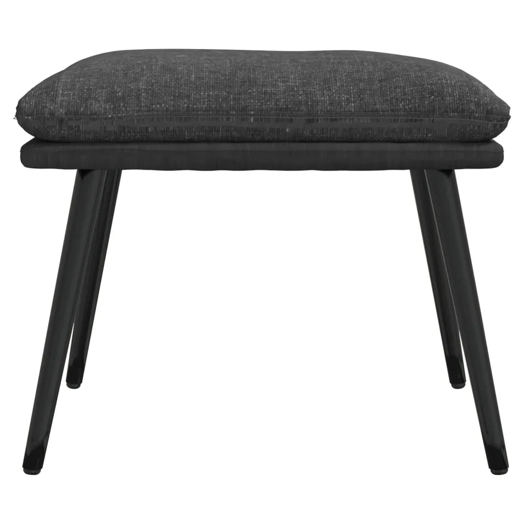 Sgabello Grigio Scuro 45x29,5x35 cm in Tessuto e Similpelle 341516