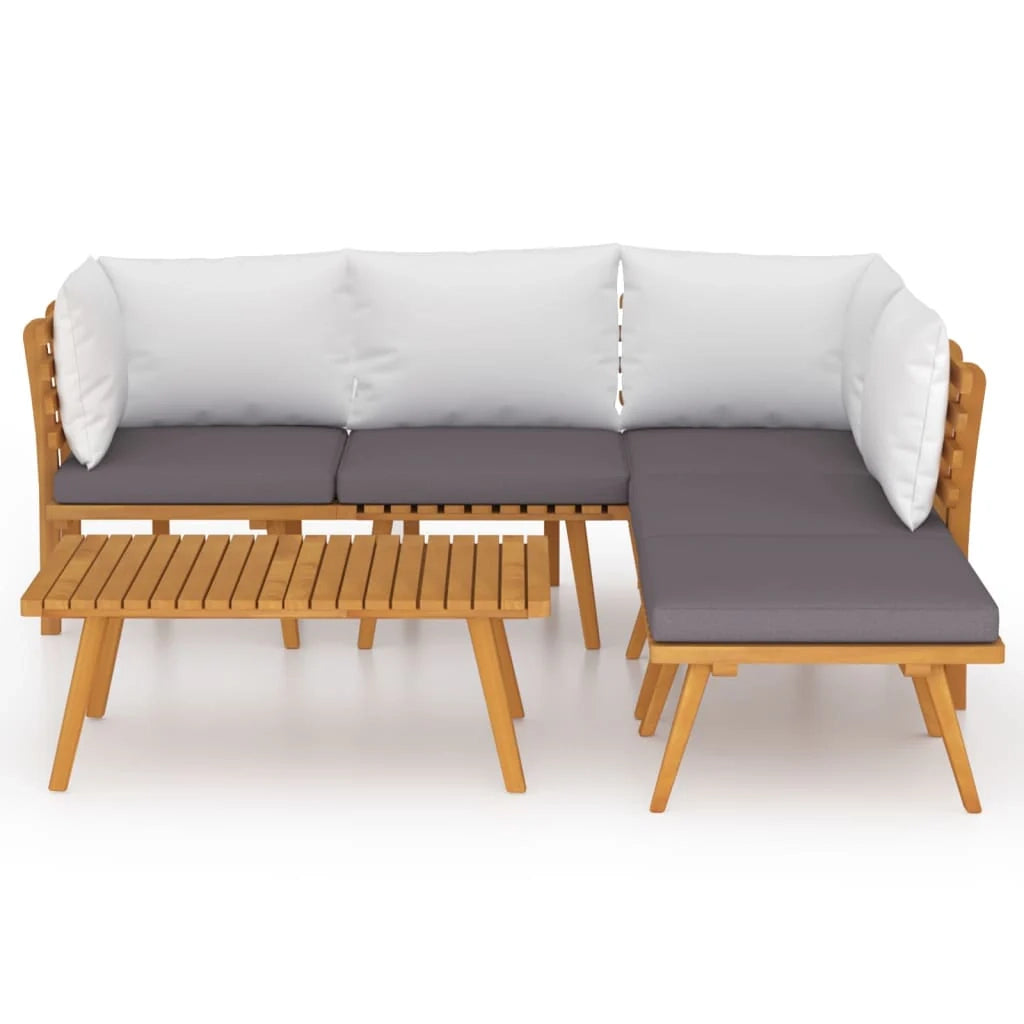 Set di mobili da giardino mobili da esterno 6 pezzi con cuscini legno massello di acacia 02_0016658