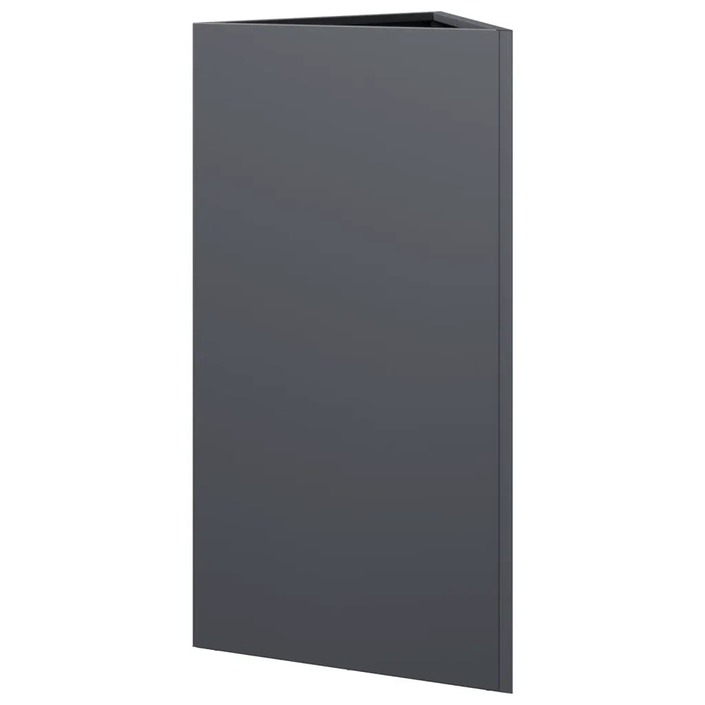 Fioriera Antracite Triangolare 40x34,5x75 cm in Acciaio 851161