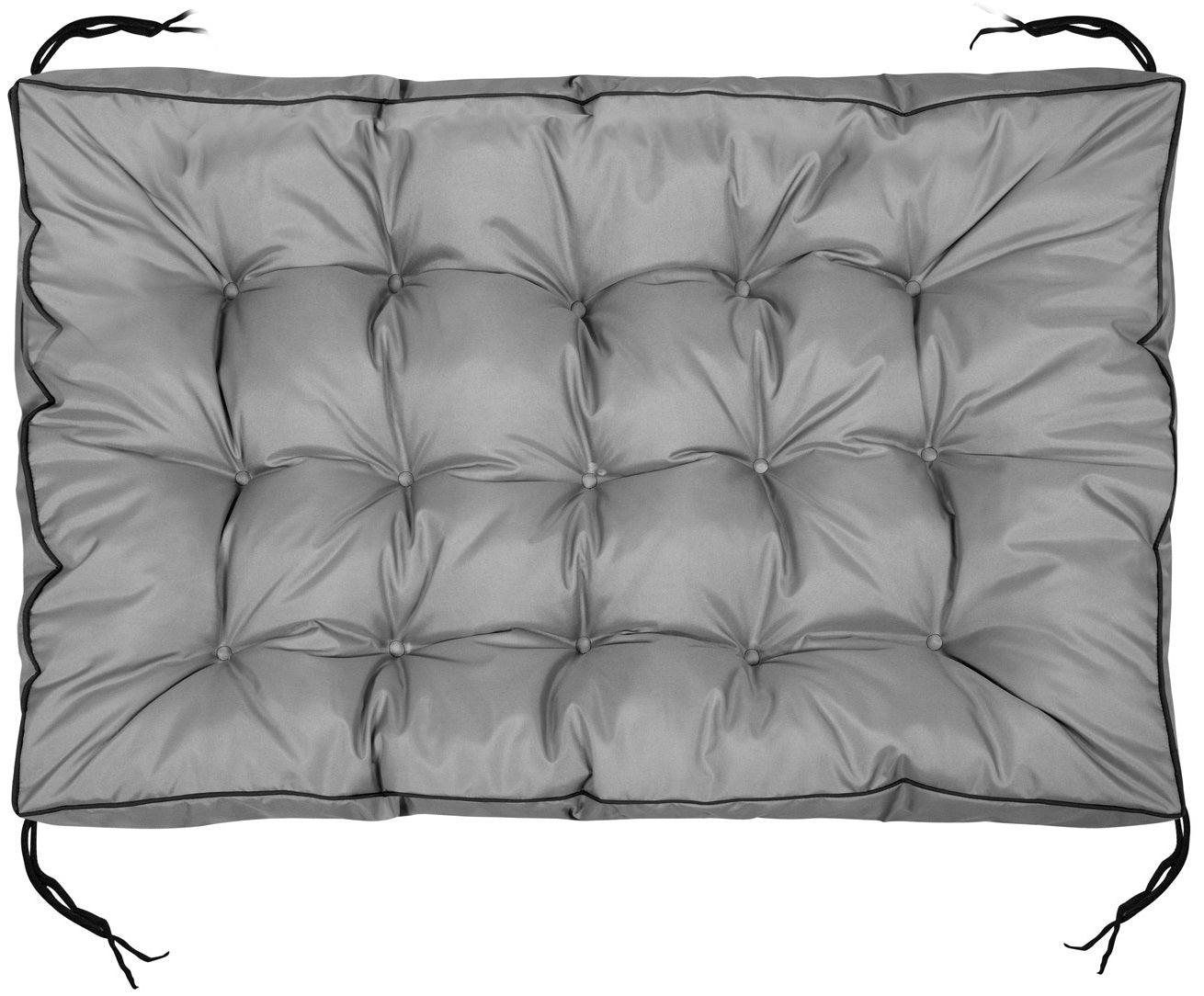 AIO FACTORY Cuscino da giardino impermeabile grigio 120x80 cm per panca in pallet