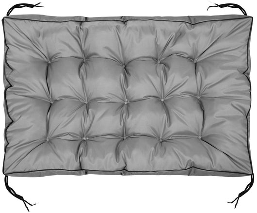AIO FACTORY Cuscino da giardino impermeabile grigio 120x80 cm per panca in pallet