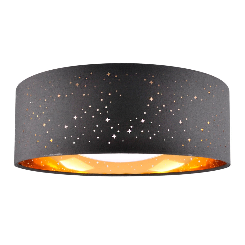 Plafoniera LED 18W 4000K Ø32cm nero-oro Tuluza Polux