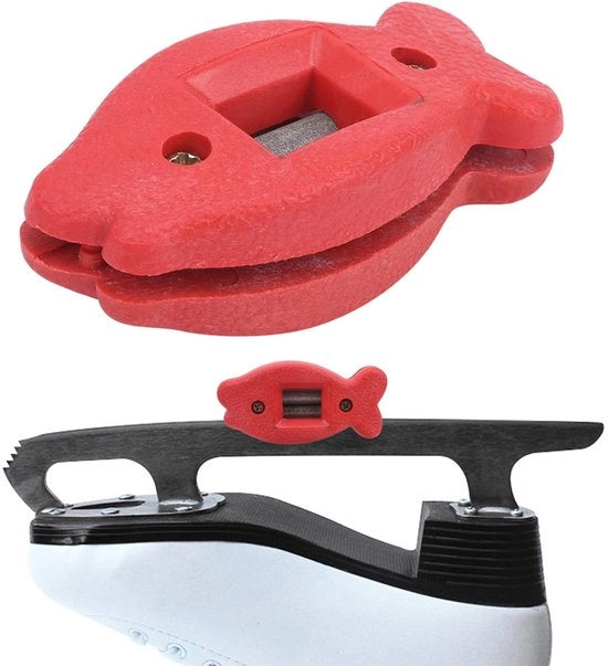 Scalettatore per Pattini - Design Antiscivolo - Regolabile Forma di Passo - Affilatura Coarse/Fine - Leggero - Materiale Duraturo