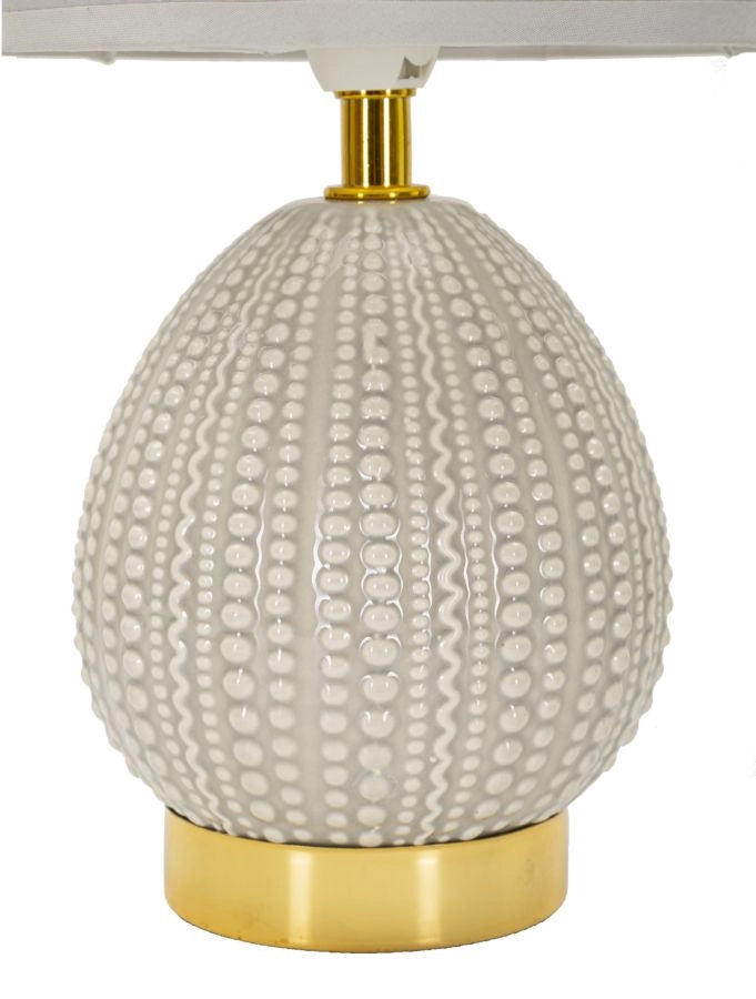 LAMPADA DA COMODINO FLAVI GRIGIA CM Ø 15X30,5