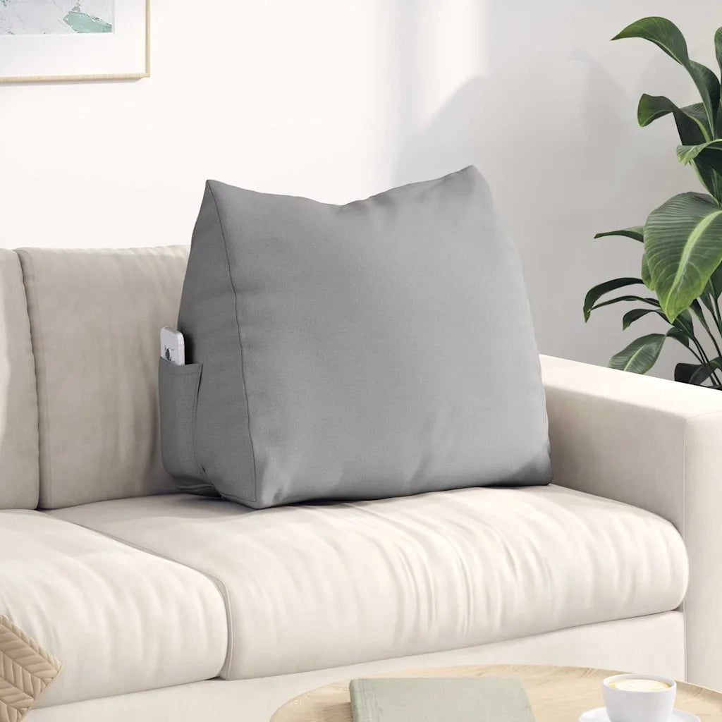 Cuscino per Schiena Grigio Nuvola 60 x 20 x 50 cm Tessuto