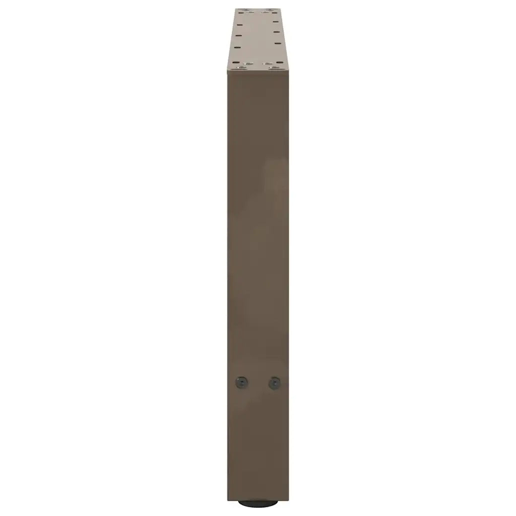 Gambe per Tavolino da Caff¨¨ in Acciaio Naturale 2 pz-Set di 2 Gamba per Tavolo 70x(42-43) cm Acciaio