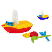 Trade Shop - Set Galeone Con Palette + Accessori Mare Giochi Spiaggia Estate Bambini 114725 -