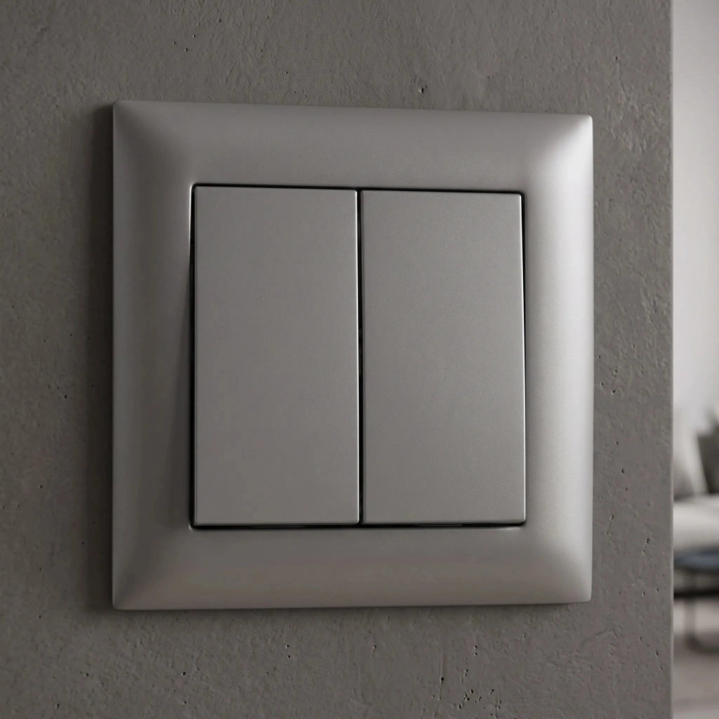 Interruttore Doppio Oste Jnh007-w Grey