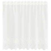 Tenda in Pizzo con tende Floreale Bianco 80 x 150 cm Poliestere