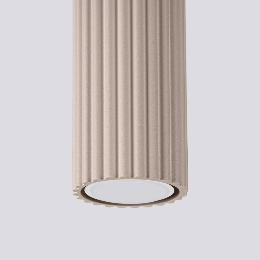 Spot soffitto moderno taupe tondo 30cm GU10 Pure Lume