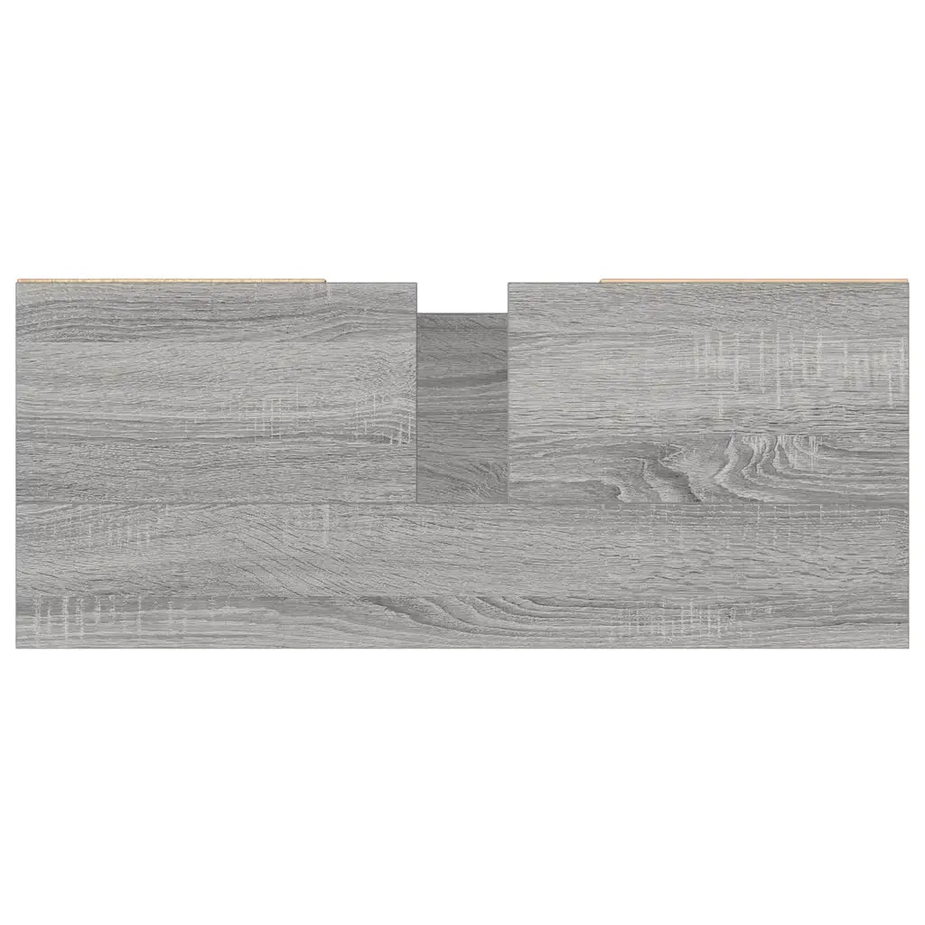 Mobile da Bagno Grigio Sonoma 80x33x60 cm in Legno Multistrato 831666
