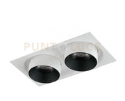 INCASSO LED OUTSIDER BIANCO 60W 6200LM 4000K 24,4X13X10,5CM  2 LUCI