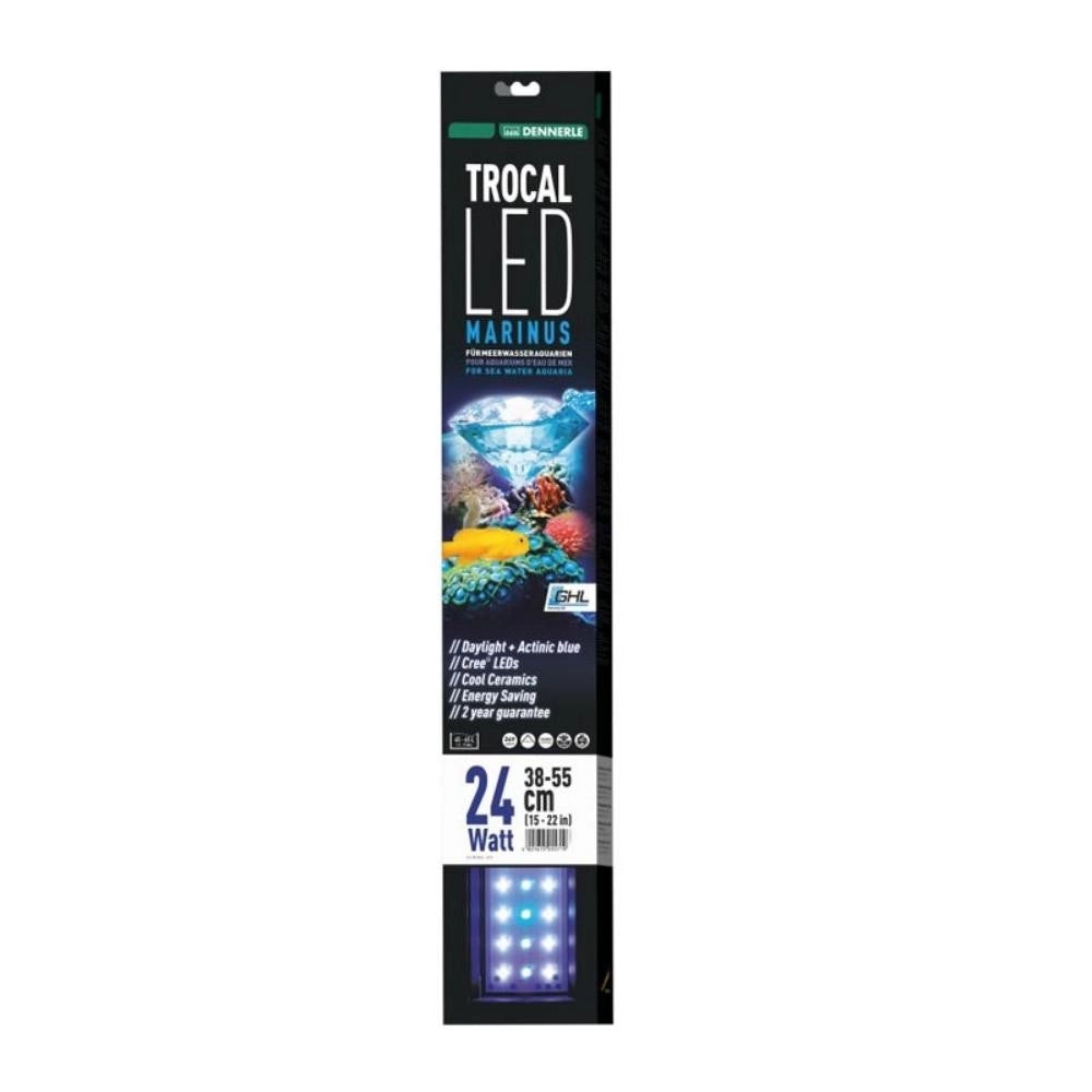 Dennerle Trocal Led Marinus - Plafoniera Led per Acqua Marina Wattaggio Riscaldatori e lampade terrario: 24W
