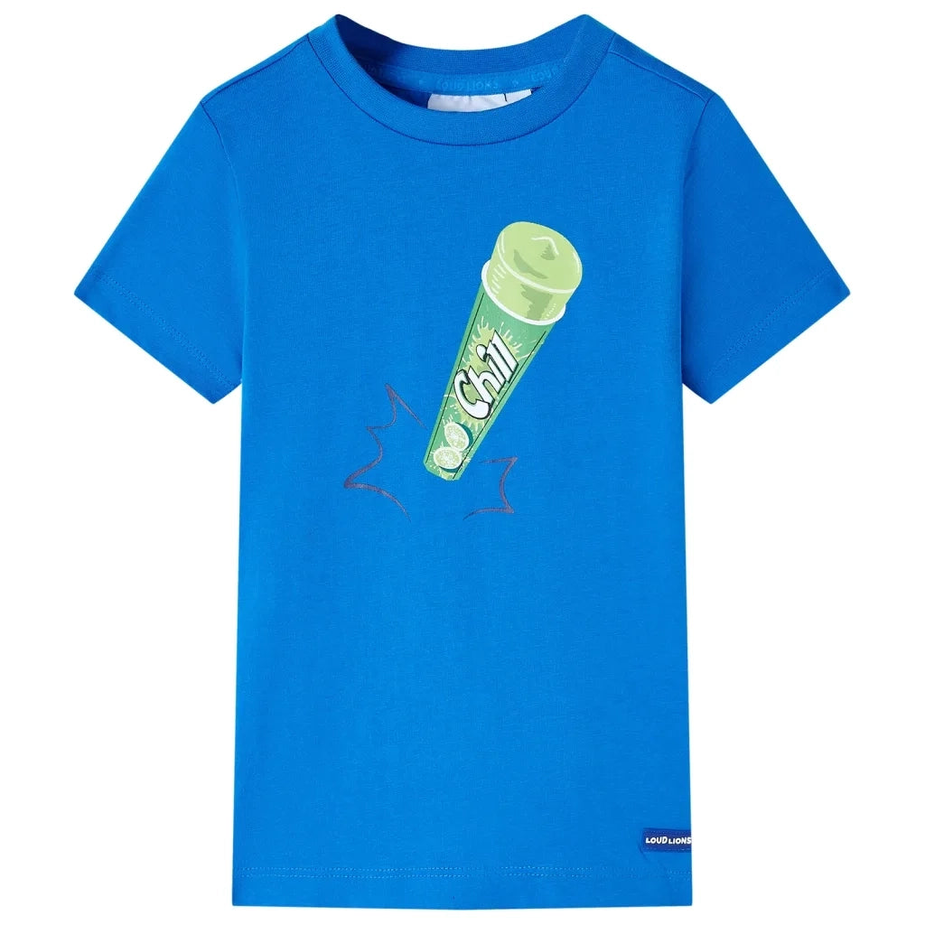 Maglietta per Bambini Blu Brillante 116cod mxl 132713