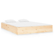 Letto matrimoniale | Letto per adulti | Giroletto in Legno Massello 140x190 cm