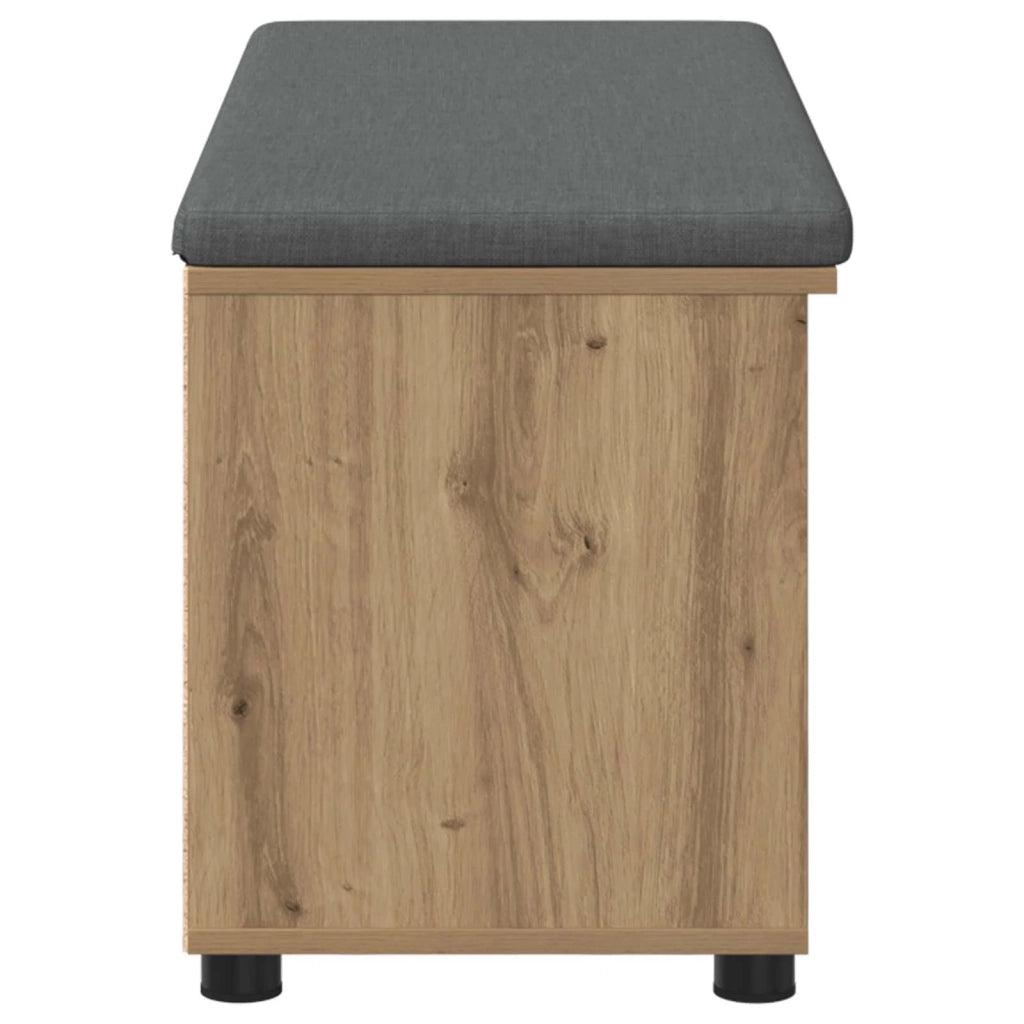 Panca per scarpe con cuscino Rovere Artigianale 906137