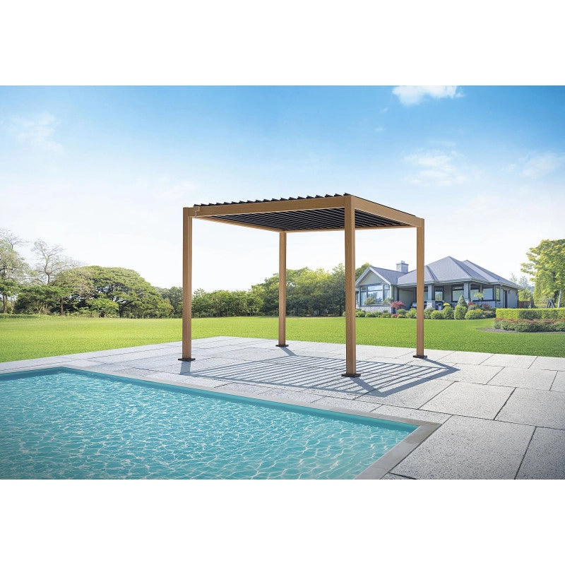 Pergola Texas 3X3 Effetto Legno Moia