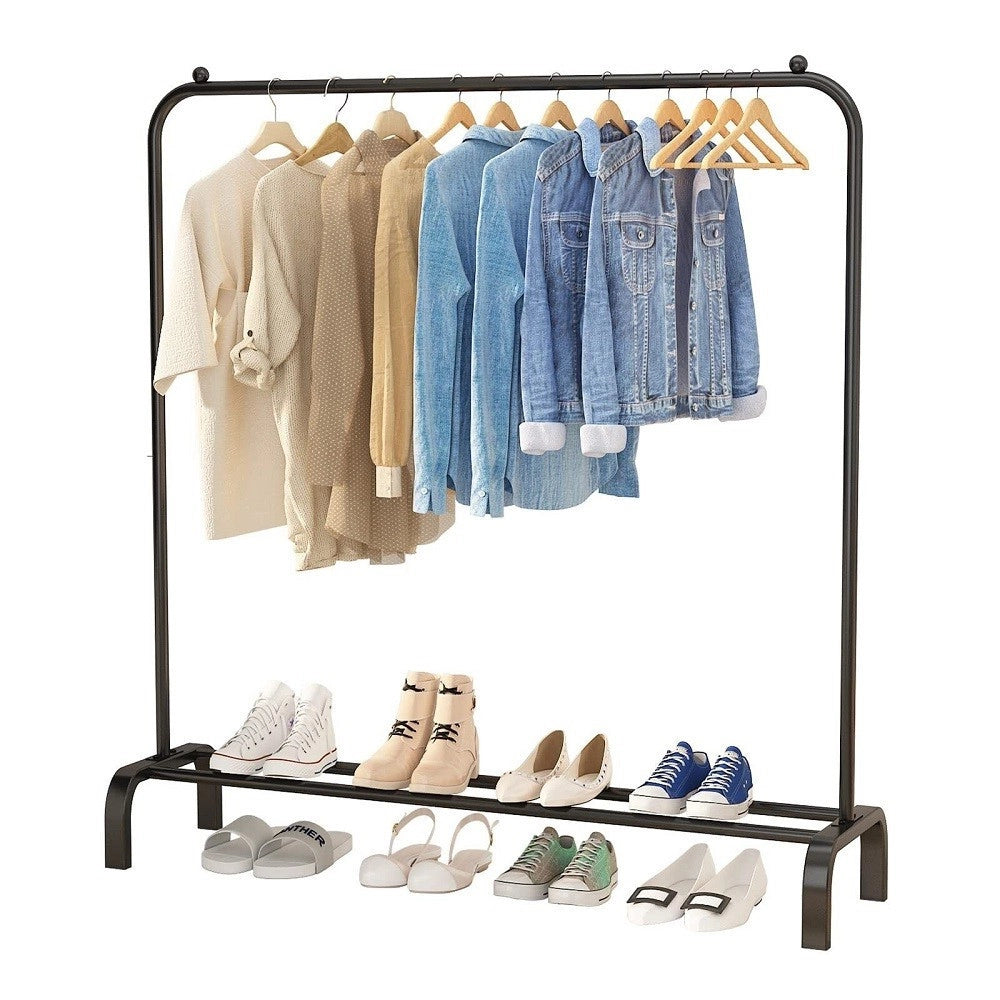 Trade Shop - Stand Appendiabiti Da Terra Attaccapanni Abiti 150 X 110 X 40 Mm Singolo Tw605 -