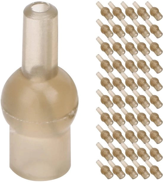 Accessori da pesca - 50 pezzi - Forma tulipano - Protettore a nocciolo in gomma - Duraturo - Leggero - Sicuro da utilizzare